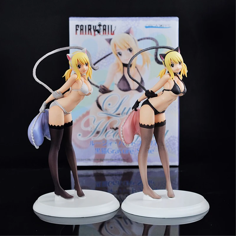 Dobre Pcv Sexy Biały I Czarny Kot Styl Wklęsłego Figurka Anime Fairy