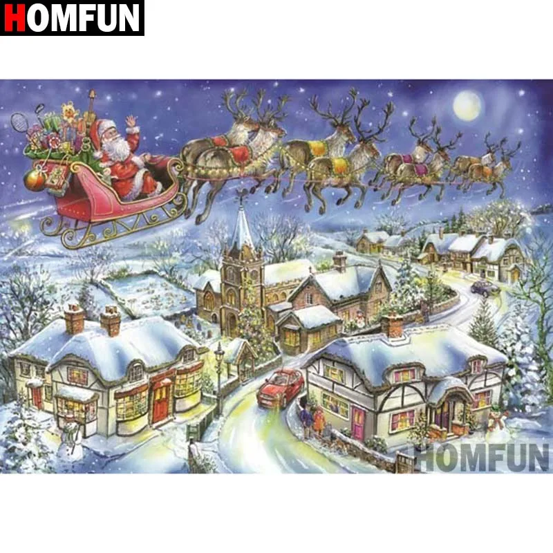 Алмазная живопись HOMFUN A17967 картина сделай сам с полными квадратными/круглыми