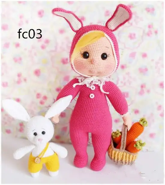 crochet doll basket