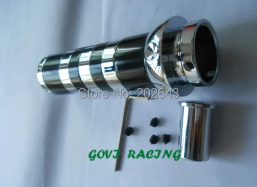Manija de la cubierta del freno de mano con aleación de aluminio 12 cm 2,5 freno de mano negro neo chrome para el estilo del coche vw polo 6r