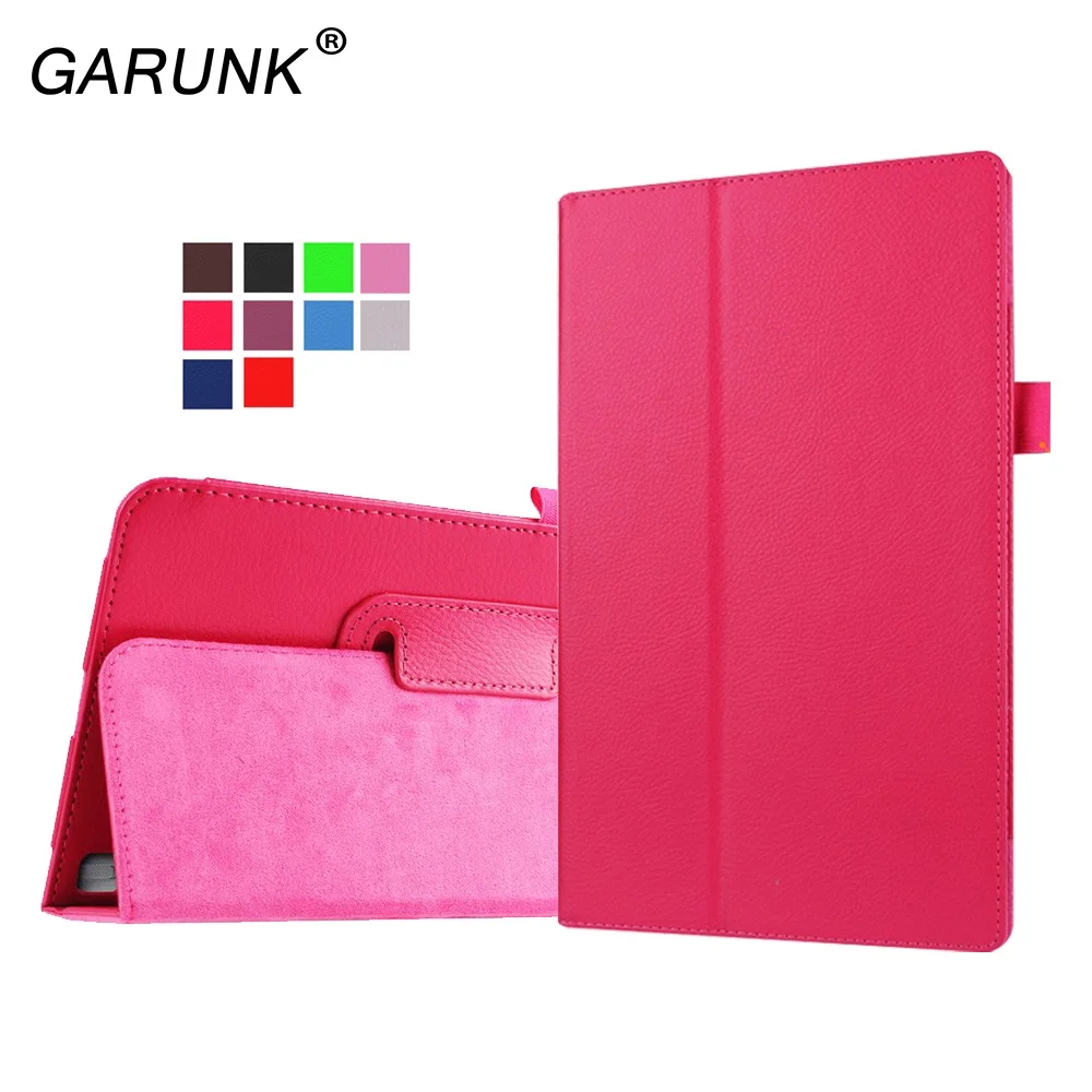 Case for lg g pad f 8.0 v495, garunk fosco ultra slim litchi folio case à prova de