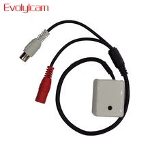 Evolylcam MINI Audio MIC For Security DVR Camera System Cable CCTV Microphone Sound Signal Device Wide Range High Sensitive