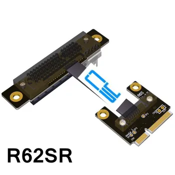 

Riser Mini PCIe mPCIe Half WAN To PCIe 4x PCI-E x4 adapter Card Right Left elbow 32G/bps Mini-PCIe WiFi Riser Ribbon cable