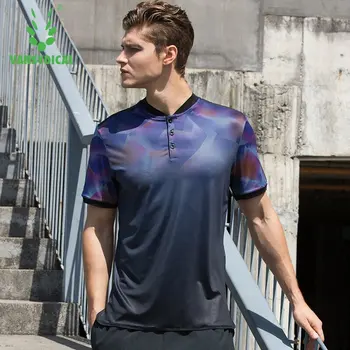 

Gym Training Shirts Dry Fit Men T-Shirt Compression Style Short Sleeve Fitness Maillot Running Homme Sport Men
