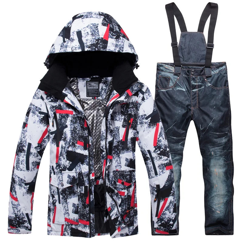 2019 جديد الشتاء الرجال بدلة تزلج الثلوج التزلج الذكور الملابس مجموعة في الهواء الطلق الحرارية للماء صامد للريح على الجليد السترات و السراويل 2019 جديد الشتاء الرجال بدلة تزلج الثلوج التزلج الذكور الملابس مجموعة في الهواء الطلق الحرارية للماء صامد للريح على الجليد السترات و السراويل