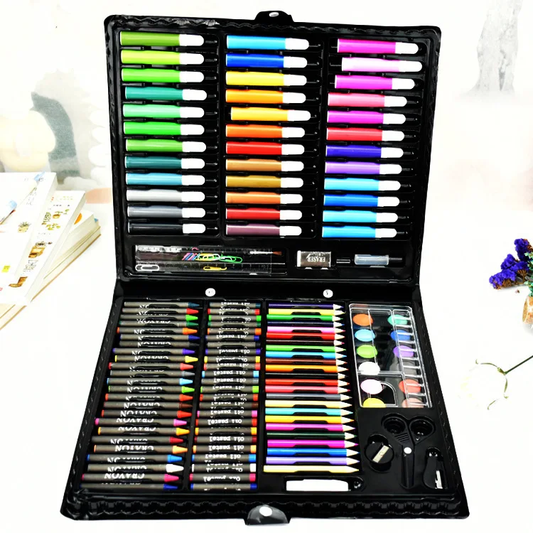 

2018 Sale Faber Castel Pupils 150pcs Children's Painting Tools Gift Box Brush Watercolor Pen Suit Special Stationery WJ-XXWJ374-