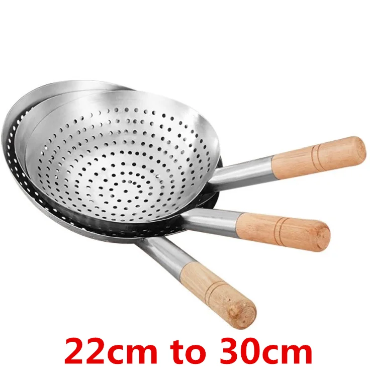 besar-besar-tebal-stainless-steel-mesh-saringan-saringan-wok-gagang