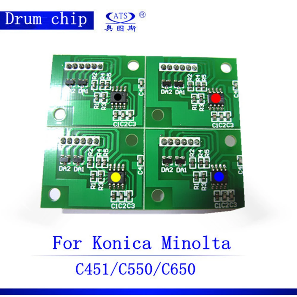 New Copier Spare Parts High Quality 2pcs Drum Chip Photocopy Machine for Konica Minolta Bizhub C451 550 650 | Компьютеры и офис