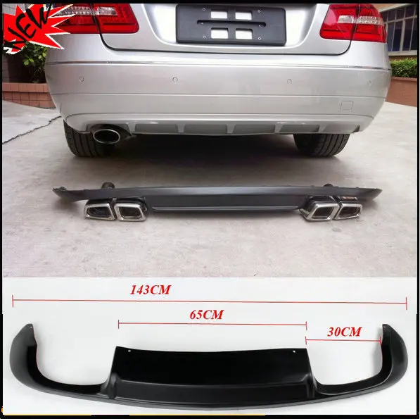 Pu W207 Amg Quad Exhaust Duel Outlet Auto Bodykit Diffusers Car Rear Bumper Diffuser For Benz W207 E Coupe E260 E350 Cgi 09 11 Diffuser Car Diffuser Bumperdiffuser Rear Aliexpress