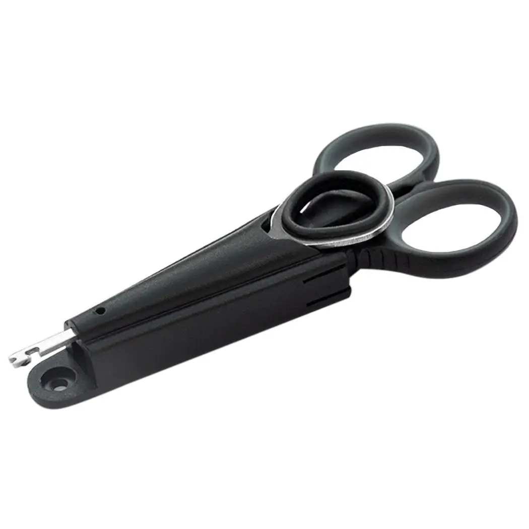 

Metal Portable Hook Remover With Cover Fishing Scissors Set 10.6cm/4.2inch Red, Blue, Black