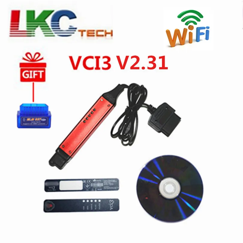 

2019 VCI3 Scanner V2.31 version Interface with Wifi Wireless Professional OBD2 Truck Diagnostic Tool with SDP3 shipping free