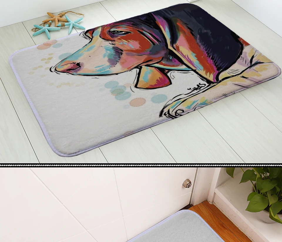 Miracille все виды цветного рисунка собаки дверной коврик домашние Украшенные детская комната противоскользящие, для ванной домашние коврики
