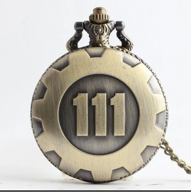 Винтажные карманные часы Fallout 4 Vault 111 ожерелье винтажная игра кабошон подвески 20pca