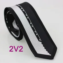 YIBEI coahella галстуки мужские серебристые черные галстуки узкая кайма галстуки в полоску 6 см обтягивающий галстук тканый Gravata Acessorios Masculinos