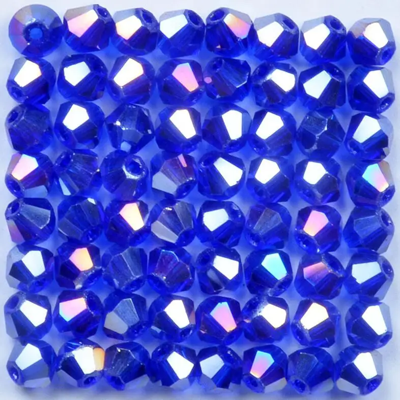 100pcs/Bag Grade AAA 4mm 5301 Seed Bicone Bead Wholesale 4 mm Bicone Roundlle Glass Crystal Beads 30 Color Pick 