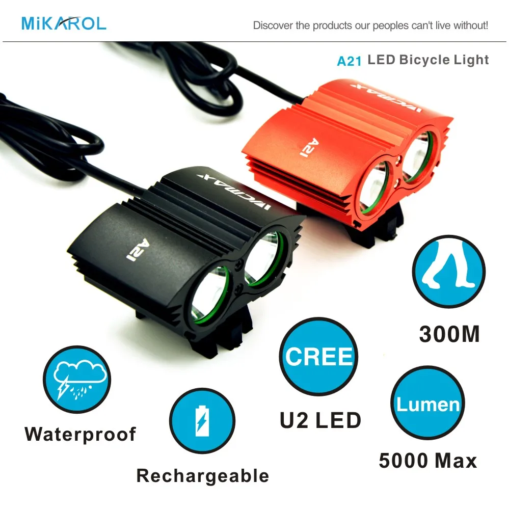 Lowest Price 5000 Lumen Waterproof XML U2 LED Bicycle Cycling Light
