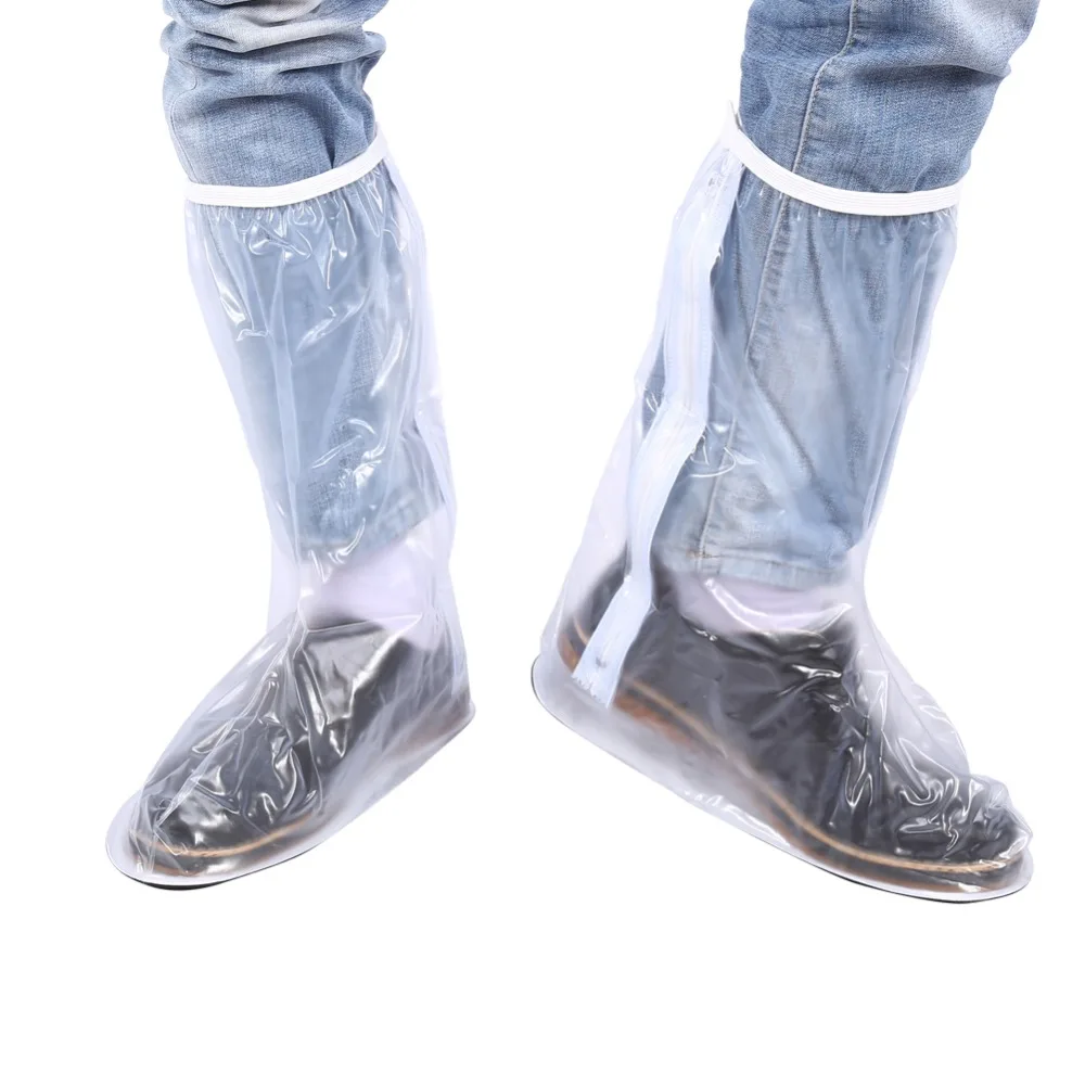 White transparent Anti skid Waterproof Shoes Covers durable Outdoor