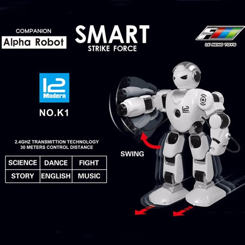 

New Intelligent RC Robot Funny Game Toys 2.4G Dancing Battle Robot Model Toy Multi-function Remote Control Robots Kit Gift