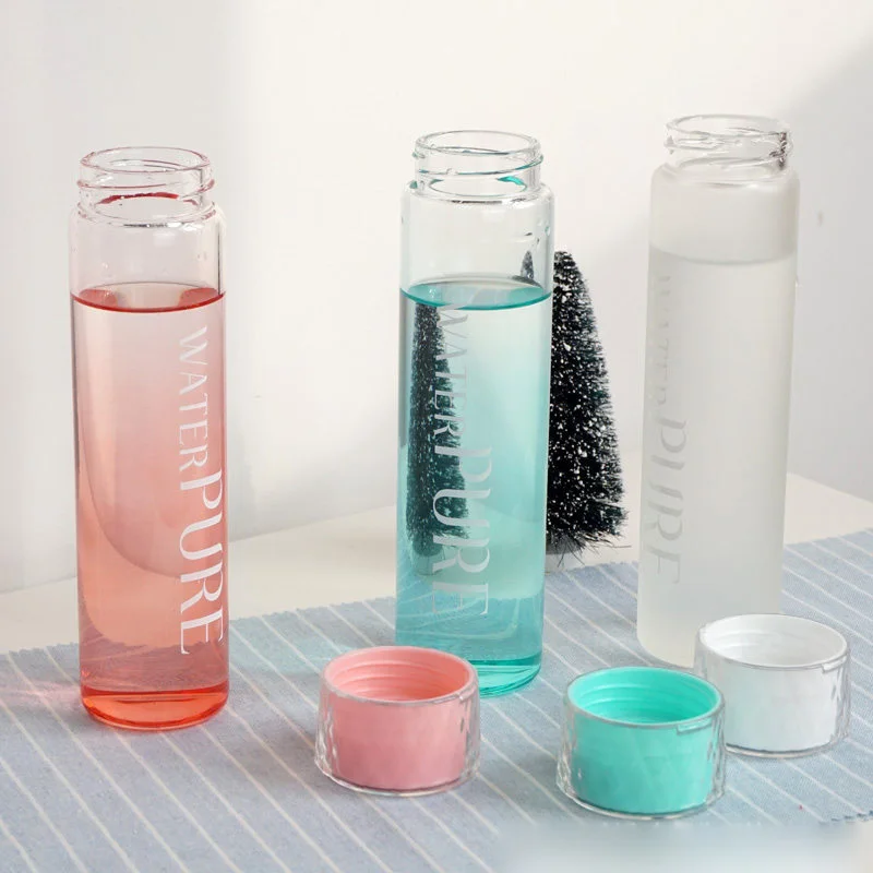 Portable Cute Water Cup Glass Water Bottle Cup Travel Mug Outdoor