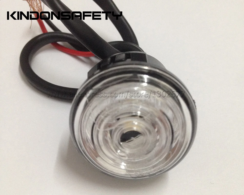 

100PCS Free shipping! E-MARK LED Front Position Lamp light with 1pcs of SMT LEDs, emit white light, PMMA clear lens, DC9-33V