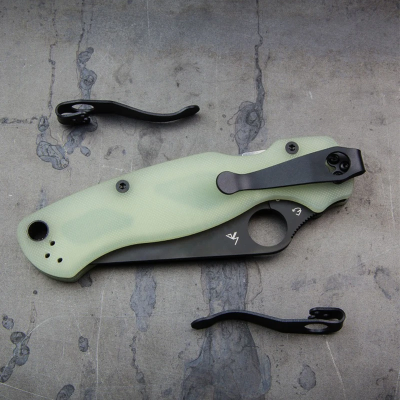 1 шт. титановая заколка СПАЙДЕР C81 Задний зажим C10 карманный SPYDERCO полувоенный 2