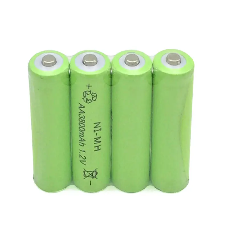 4 шт. Ni-MH 1,2 V 3800mAh Зеленый AA никель-металл-гидридный аккумулятор 14 мм* 50 мм