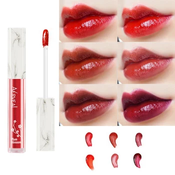 

Waterproof Moisturizing Liquid Lipstick Nude Matte Velvet Glossy Lip Gloss Lip Balm Sexy Red Lip Tint 6 Color Women Makeup Glaze