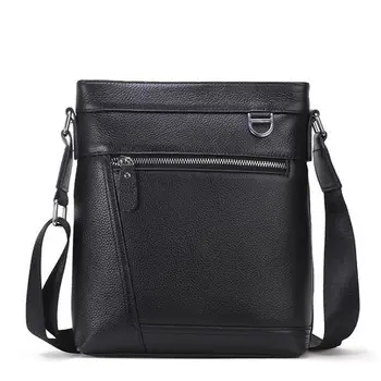 

2019 New Luxury Men's Handbags 100% Genuine Leather Male Shoulder Bag Fashion Crossbody Bag Boy Brand Real Leather Messenger Bag