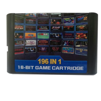 

xunbeifang 196 in 1 multi games cards cartridge For Sega Mega Drive MD For PAL and NTSC drop shipping