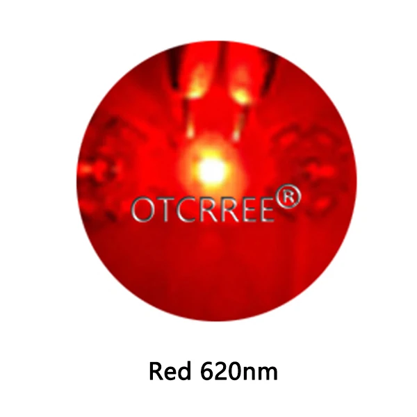 1-50 шт. CREE 3 Вт светодиодный XRE xre Q5 Излучатель Чип светильник Холодный теплый белый желтый оранжевый красный диод для вспышки светильник - Испускаемый цвет: Red 620nm