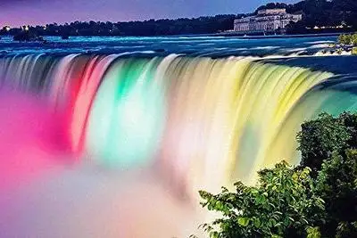 

5D Diamond Painting Landscape Waterfall Full Round Diamond Embroidery Rainbow Rhinestone Mosaic Needlework Handmade Kit