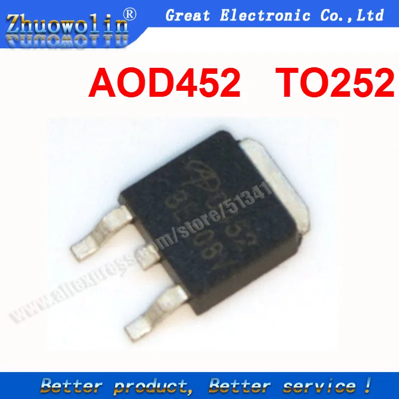 10 Pçs/lote D452 AOD452 TO 252|lot lot|lot 10pcs - AliExpress