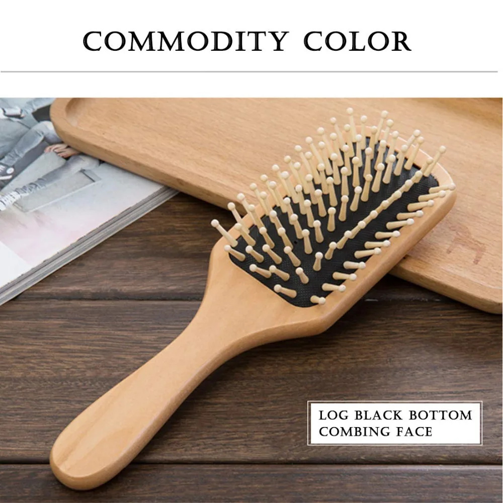 1 Come Massage Comb Paddle Brush Antistatic Hair Comb Anti Static Brushes Natural Wooden Massage Hairbrush Comb Scalp Health Car 1 Come Massage Comb Paddle Brush Antistatic Hair Comb Anti Static Brushes Natural Wooden Massage Hairbrush Comb Scalp Health Car