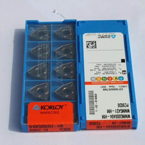 10pcs KORLOY WNMG431-HM PC9030 WNMG080404-HM PC9030 Carbide Inserts New