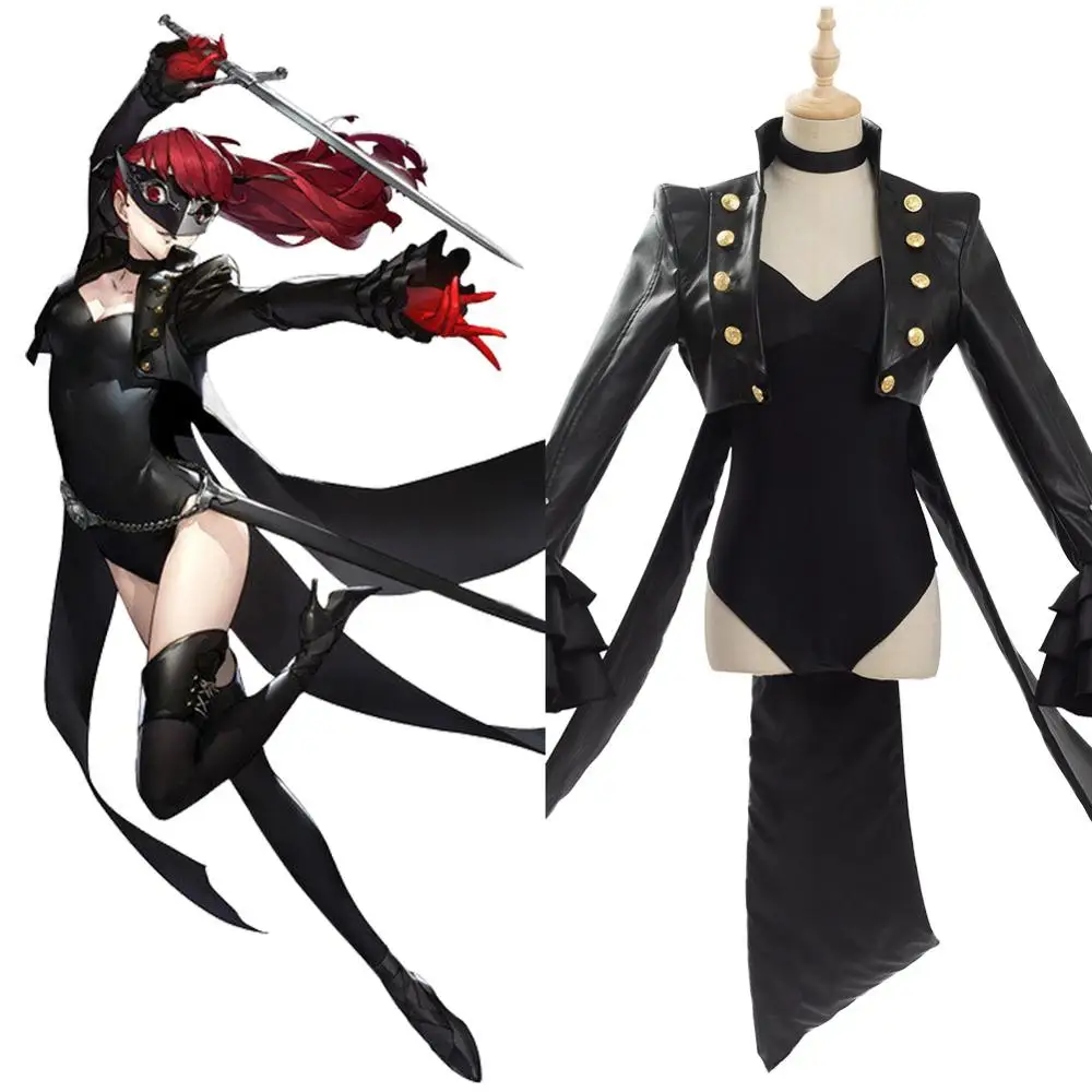 Persona 5 The Royal Yoshizawa Kasumi Cosplay Costume Unisex Pirate Uniform Full Sets Custom Made for Halloween Carnival Party