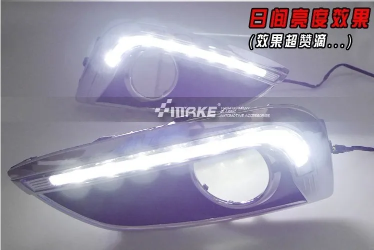 

Free Shipping LED DRL Daytime Running Light Fit For Hyundai Tucson IX35 2010-2013 2pcs ,led fog light