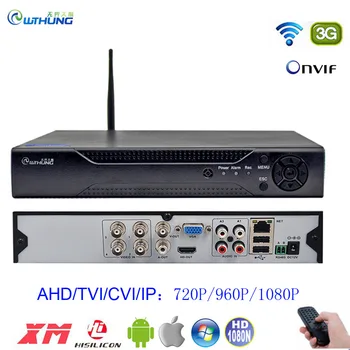 

1080N 4 Channel h.264 DVR Wifi 4CH 5 in 1 Dvr Recorder XMEYE security P2P Cloud Onvif HDMI VGA for 1080P 720P AHD TVI IP Camera