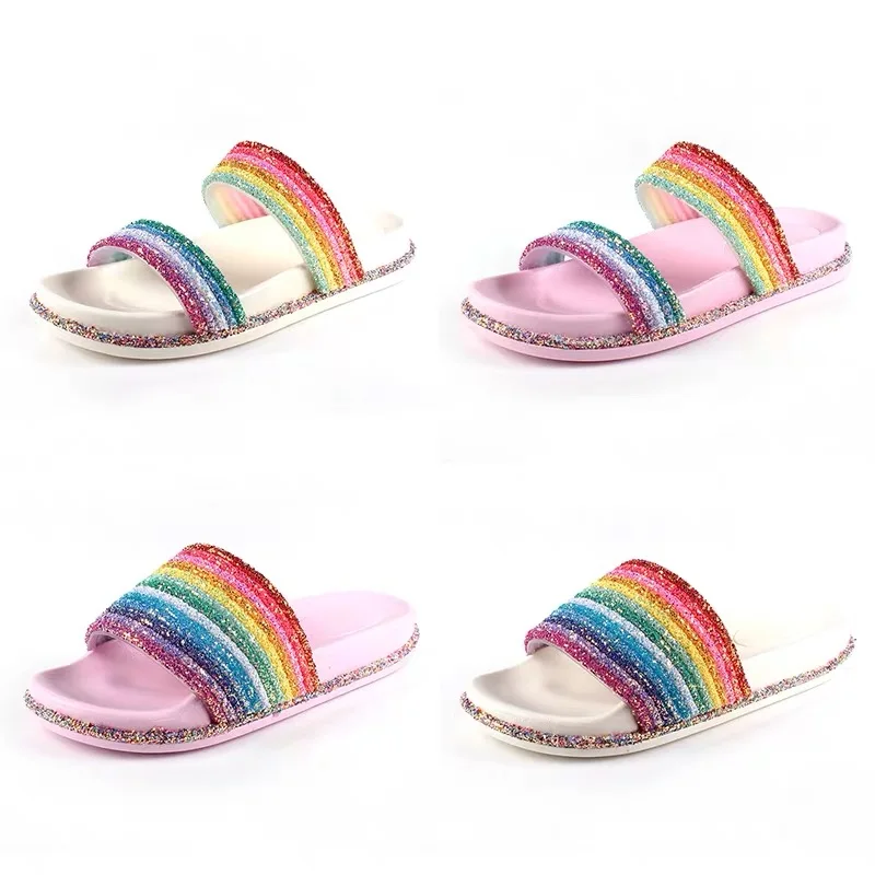 

2019 New Melissa Stype Mixed Colors Rainbow Outside Slipper Platform Increased Beach Women Sandals