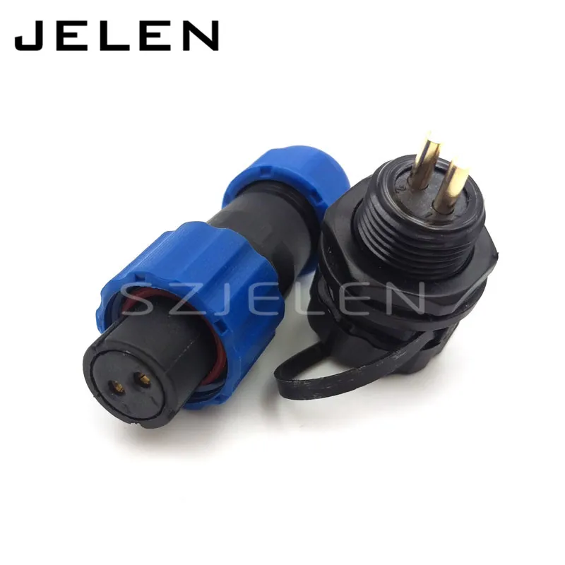 

SD13, 2-pin plug connector waterproof and dustproof (female) socket (male), LED power cable connector, 2 pin car connector, IP68