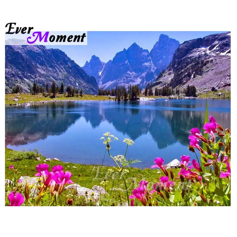 

Ever Moment 5D Diamond Painting Natural Landscape DIY Diamond Mosaic Full Kit Crafts Pattern Paintings Rhinestones ASF1054
