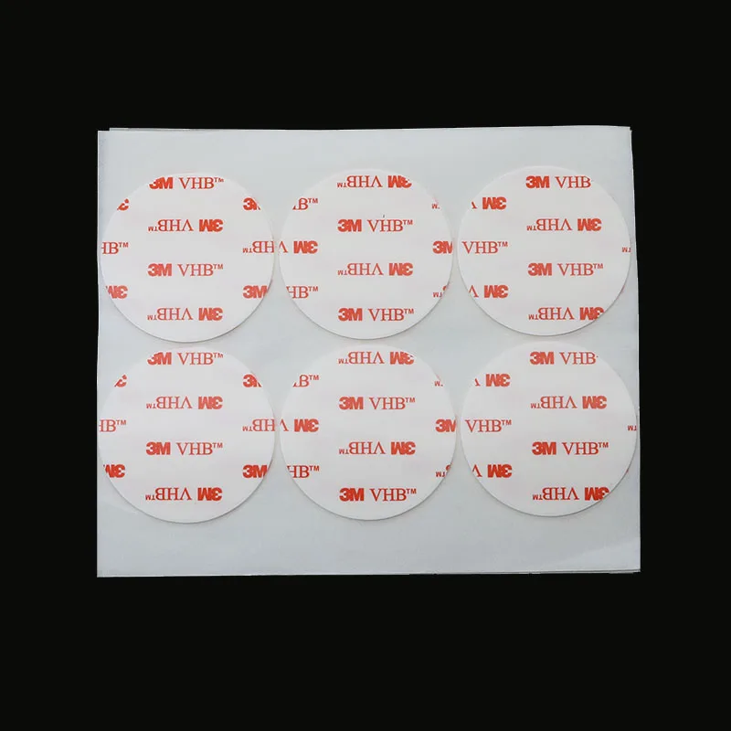 

3M White Tape Rubber Foam Double-Sided Adhesive Round 50mm Super Glue Surface White Bottom Office Stationery Tape 24pcs