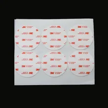 3M nastro bianco schiuma di gomma biadesivo adesivo rotondo 50mm superficie Super colla fondo bianco nastro di cancelleria per ufficio 24 pezzi