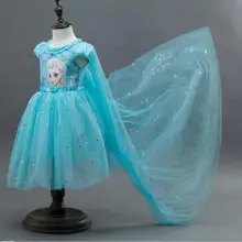 Платье для маленьких девочек, детские платья с накидкой, одежда для дня рождения для детей 2, 3, 4, 5, 6, 7, 8, 9, 10 лет, праздничная вечерняя одежда для девочек