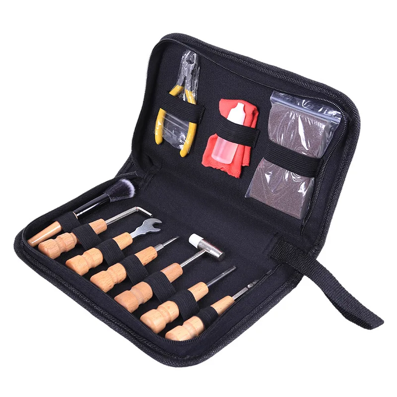 

Musical Instrument Repair Tools Guitar Flute Tools Clarinet Maintain Tool Kit with Hammer Wrench Screwdriver Cleaning Brush