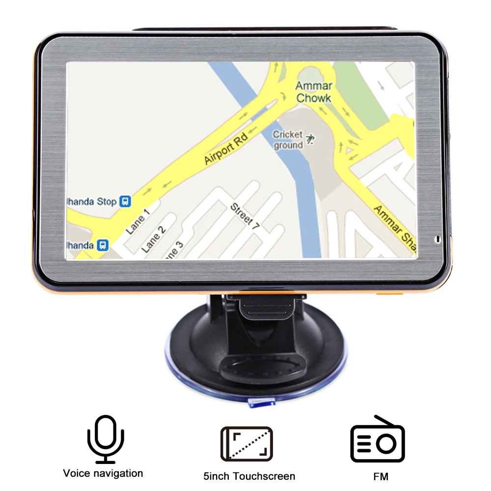 5 дюймов Автомобильный gps навигатор голосовое руководство грузовик