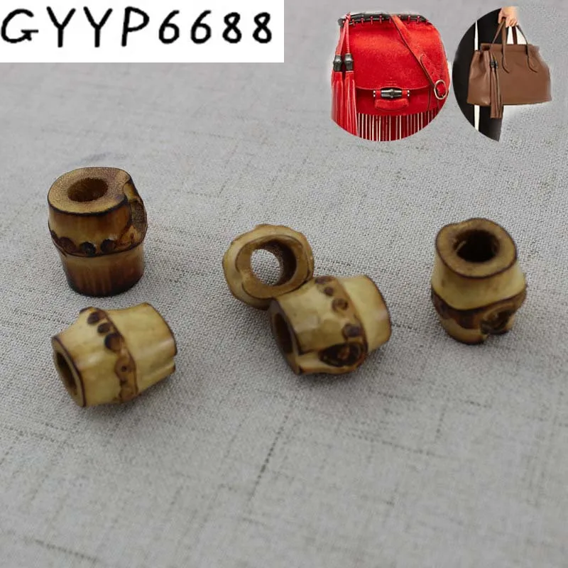 

2pcs 30pcs DIY Handbag Bamboo Handles Bamboo buckle accessories bamboo root button section bag