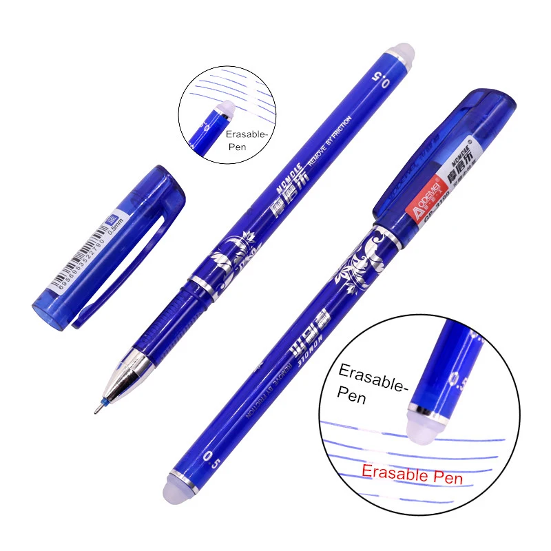 Wholesale Erasable Pen 0.5mm Tip Blue Black Refill Most Affordable Gel Pen Size 15*1cm Most