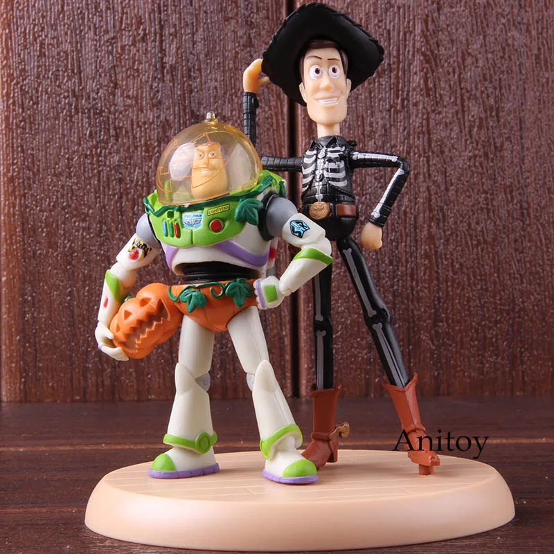Toy Story TRICK-OR-TOYS A Prize Woody & Buzz Lightyear Action Figure PVC Collectible Model Toy Gift