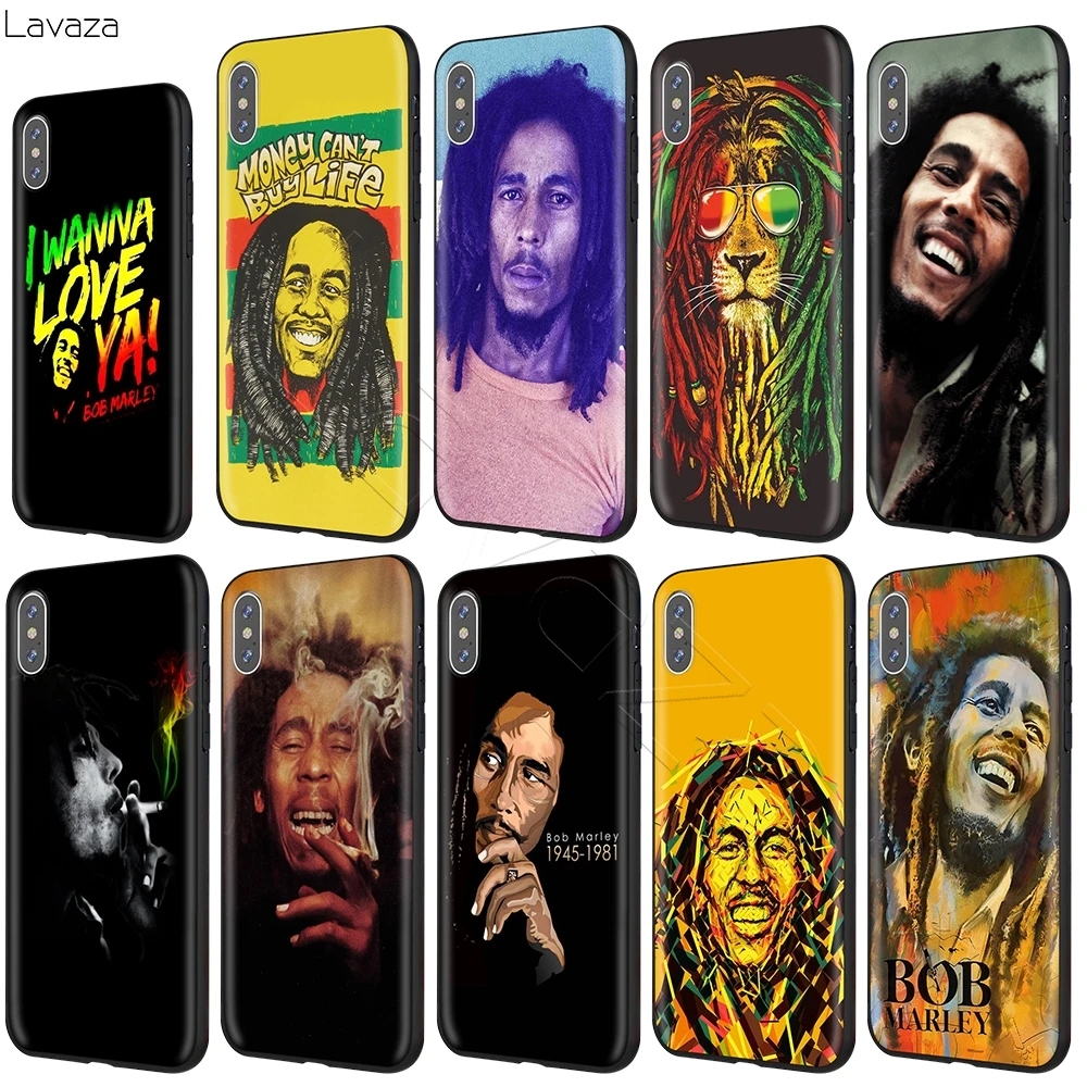 Чехол Lavaza Bob Marley для iPhone 11 Pro XS Max XR X 8 7 6 6S Plus 5 5S se