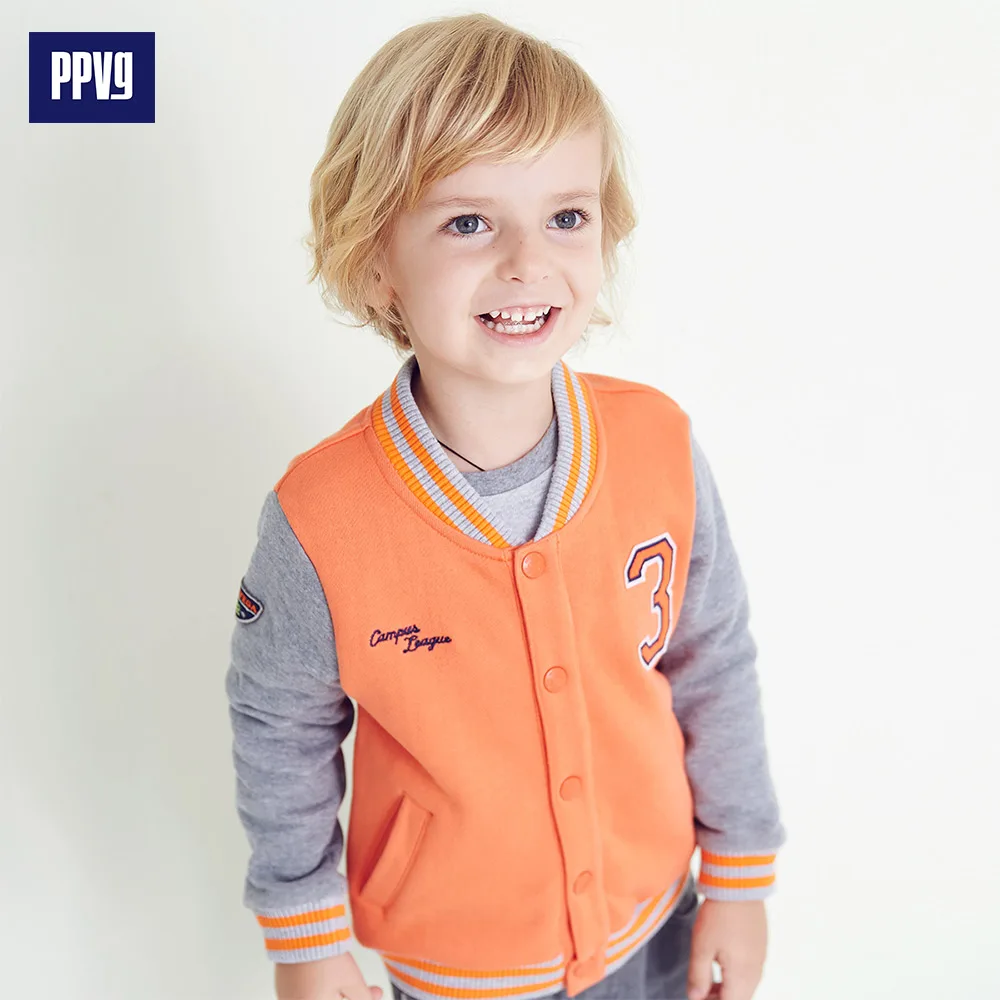 PPVG Fashion Cotton Baseball Uniform Jackets for Baby Boys |